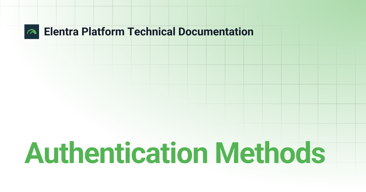 Authentication Methods | Elentra Platform Technical Documentation
