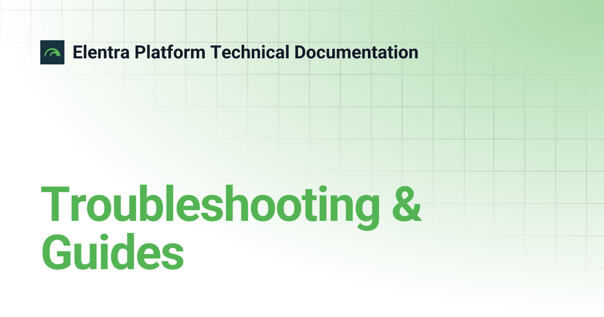 Troubleshooting & Guides | Elentra Platform Technical Documentation