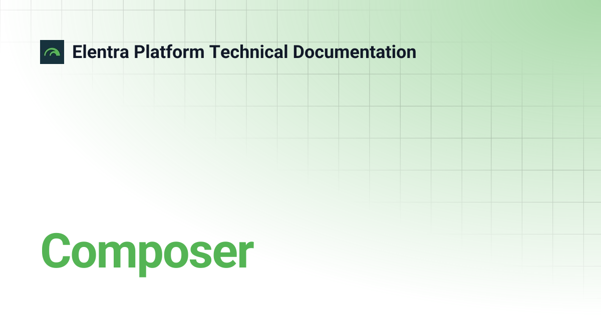 Composer | Elentra Platform Technical Documentation