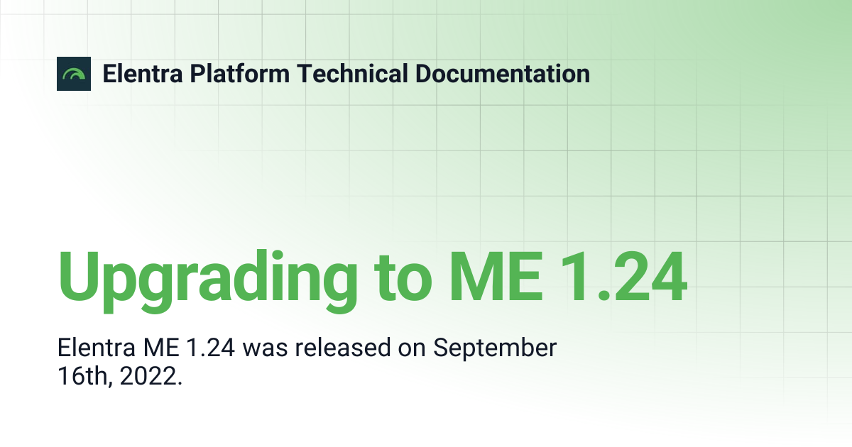 Upgrading to ME 1.24 | Elentra Platform Technical Documentation